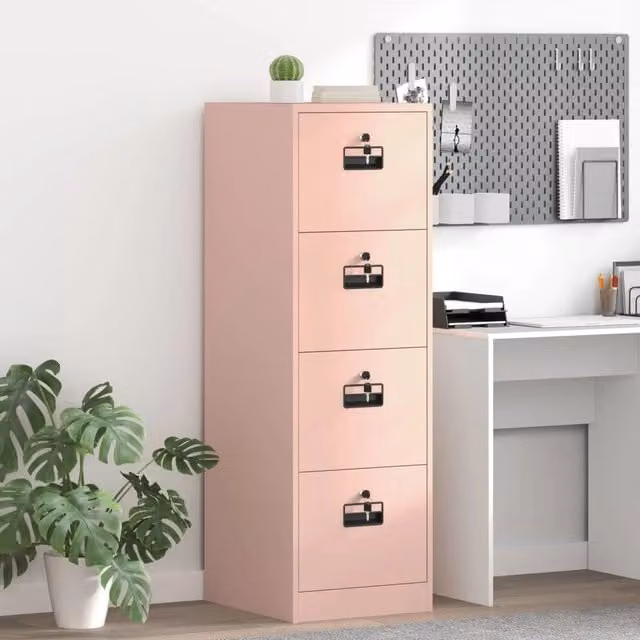 Armadio per File con cassetto Geometrico Rosa 44 x 50 x 139 cm 3406155