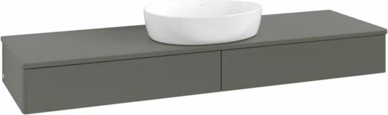 V&B Mobiletto senza struttura frontale Antao 160x50cm, WBP colore Lac, lea gre. m Lac