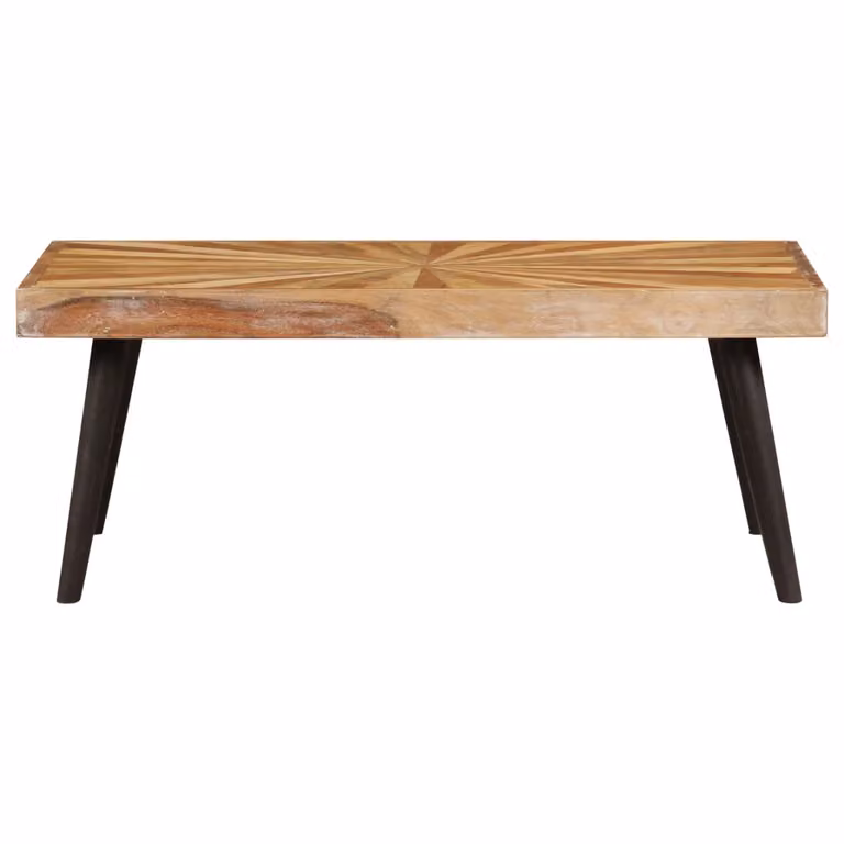 Tavolino in legno massiccio di mango 90x55x36 cm