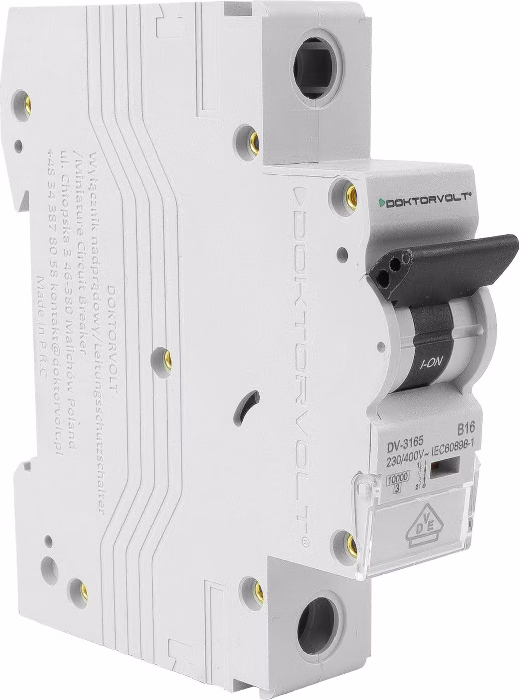 Interruttore automatico 10kA 1P 16A VDE Tipo B Doktorvolt DV-3165