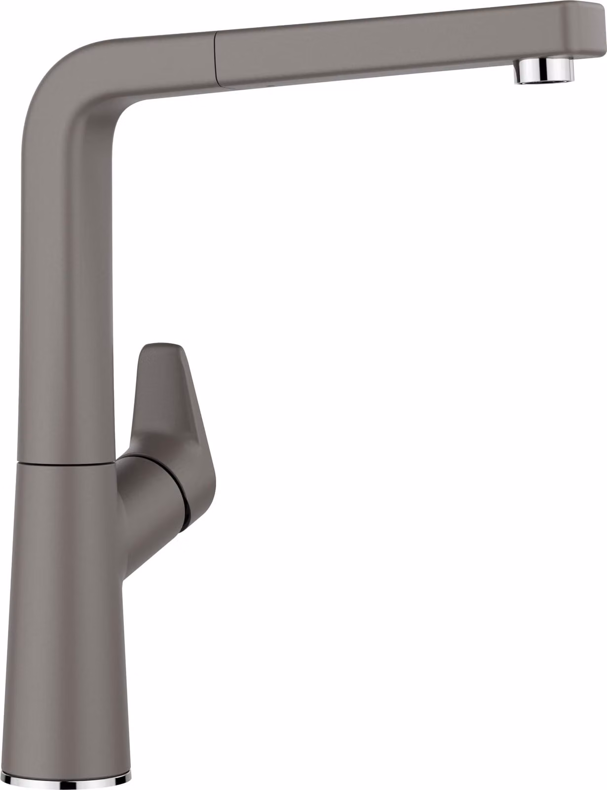 Miscelatore da cucina AVONA-S, colore grigio vulcano, alta pressione, estraibile, in ottone