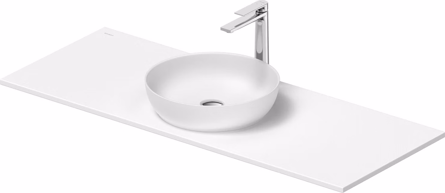 Set de lavabos Duravit Sivida rond avec console 1280x500x123mm, 2680153200, 2680153200