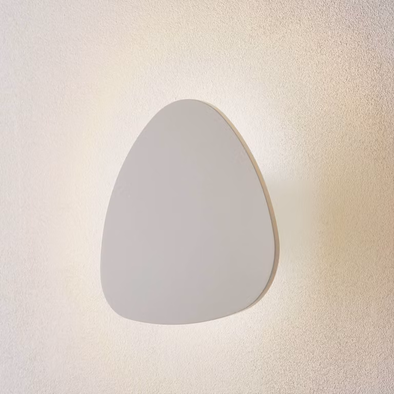 Bover Applique da parete a LED Tria 02, dimmerabile, Bianco / Opale, Camera da letto, Alluminio, Design, Applique a LED