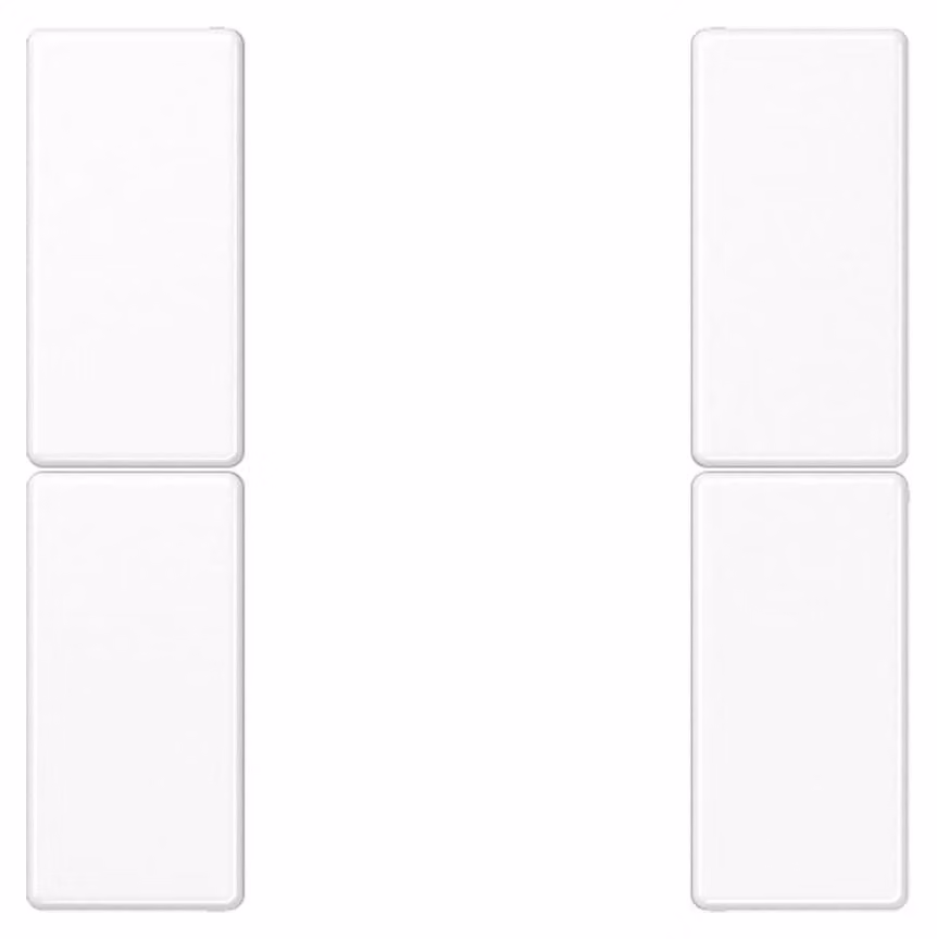 Set di pulsanti Jung, 2 ingressi completi A 502 TSA WW