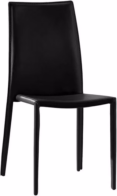 Set di 4 sedie impilabili in ecocuoio moderne - MYREL