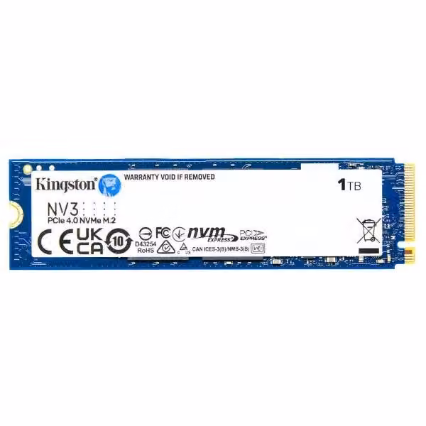 SSD NVMe M.2 Kingston NV3 SNV3S/1000G da 1000 GB Blu – 2