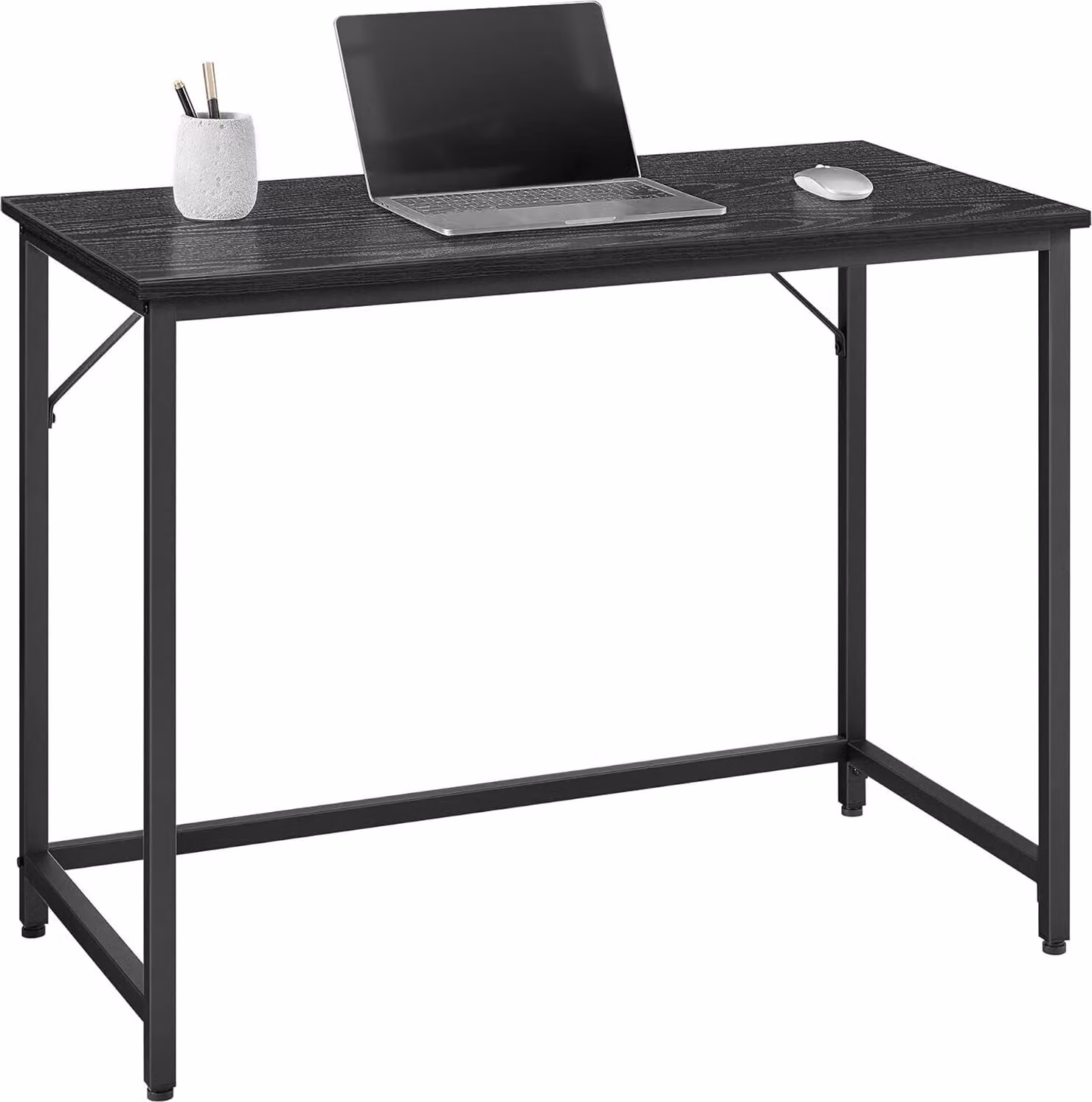 Scrivania VASAGLE, piccola scrivania per computer, ufficio per studio, camera da letto, 50 x 100 x 76 cm, design industriale, struttura in metallo