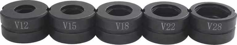 Pinze a crimpare, acciaio Cr40 resistente, matrici di diverse dimensioni, nero