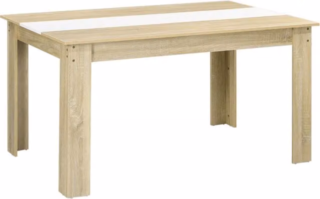 Tavolo da pranzo allungabile XYLO in stile scandinavo, colore bianco, L: 140 cm, P: 90 cm, H: 75 cm