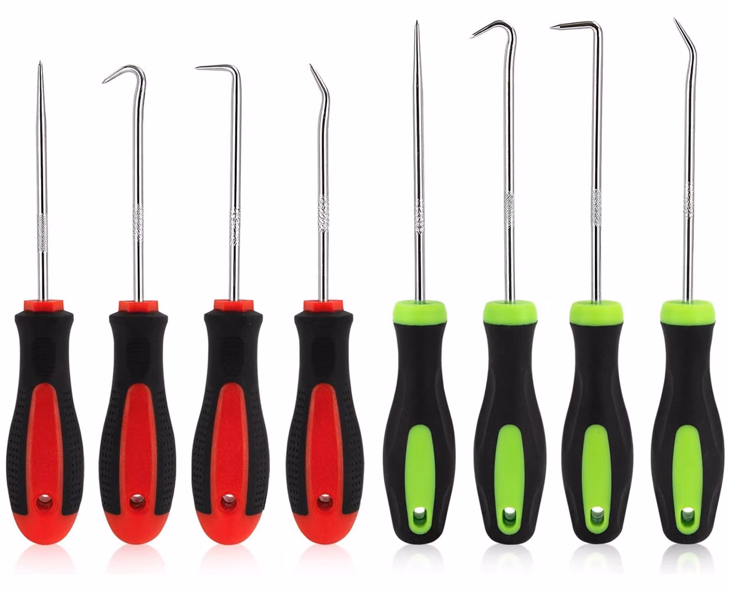 Set universale di raschietti per aghi - Utensili di precisione - 8 pezzi - Acciaio cromo-vanadio - Per auto ed elettronica - Robusti e affilati