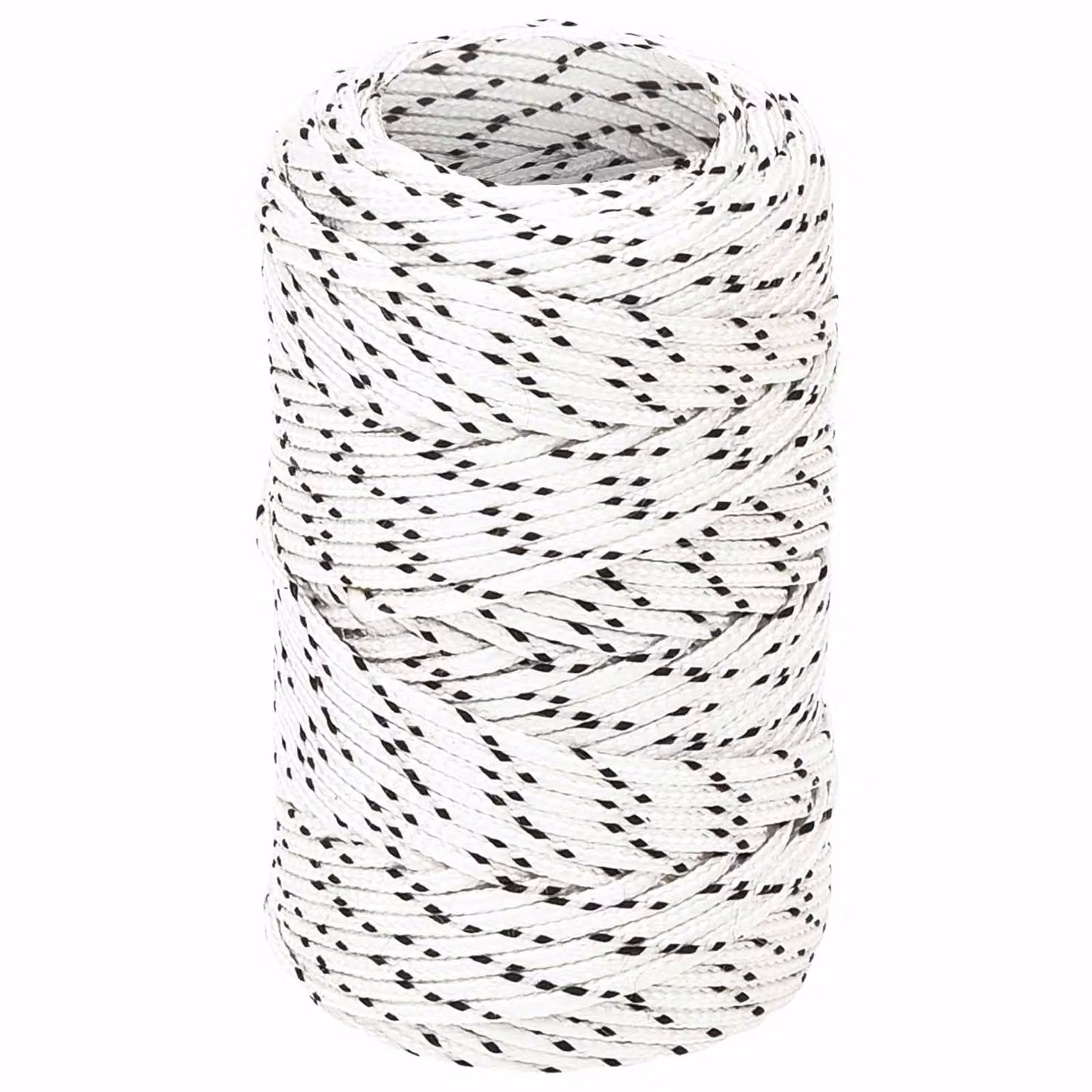 Corda multiuso vidaXL in poliestere bianco, diametro 2 mm, lunghezza 25 m, carico massimo 50 kg