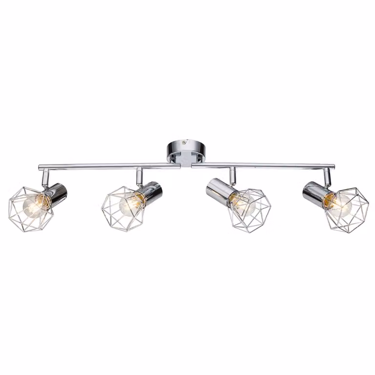 Globo Plafoniera soffitto Daiva, dimmerabile, Cromo / Argento, Soggiorno / Sala da pranzo, Metallo, Vintage, Plafoniera