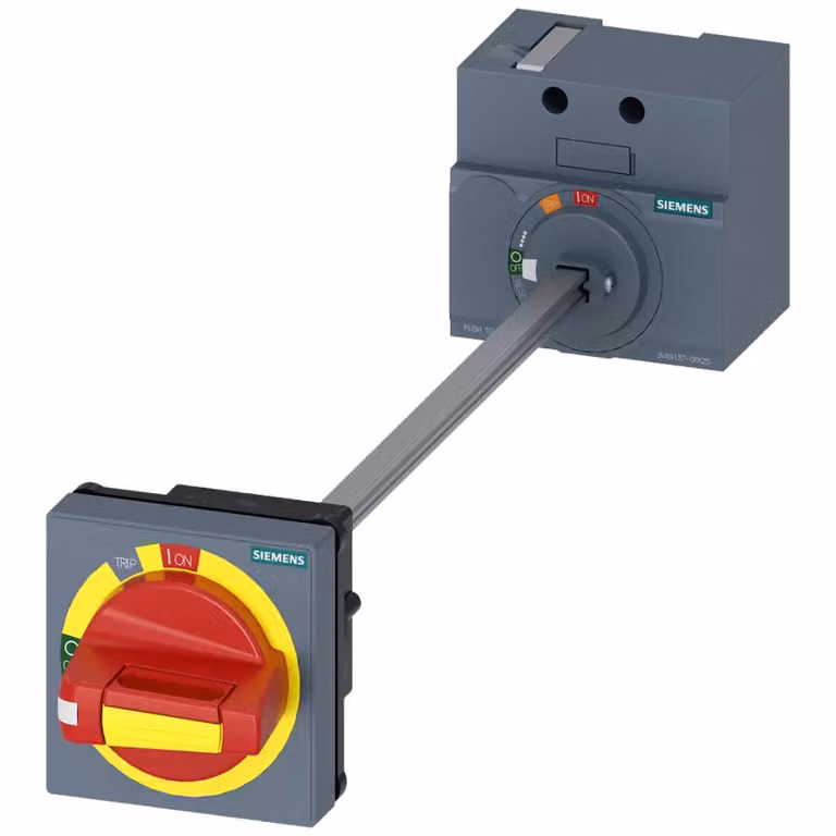 Motoriduttore rotativo Siemens per accoppiamento porta, arresto di emergenza, IEC IP65 con blocco porta. Accessori per: 3VA... 3VA91370FK25