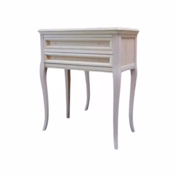 Consolle bacheca con 2 cassetti in legno grezzo Mobili 2G L: 70 cm, P: 38 cm, H: 80 cm – 2
