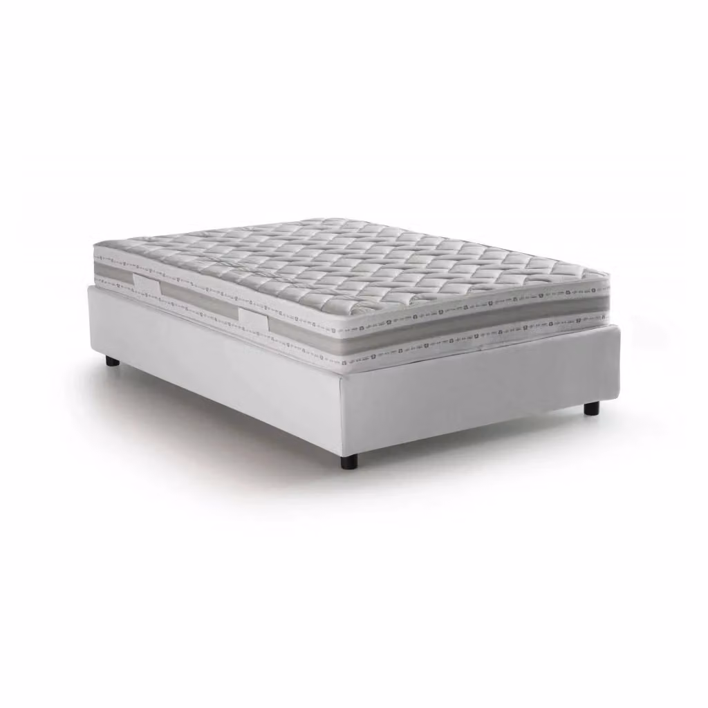 Letto Piazza e Mezza con Materasso Incluso Talamo Italia, Bianco, L/P/H: 120 x 200 x 32 cm – 2