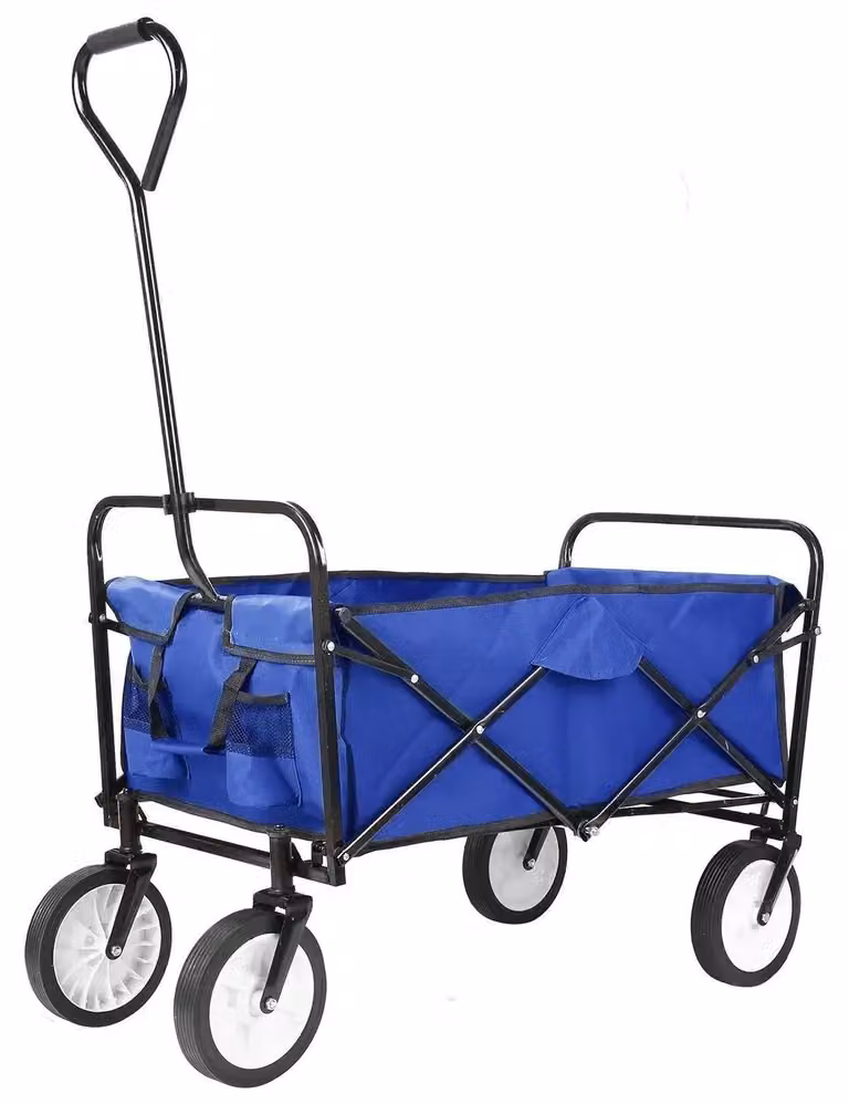 Carrello da giardino pieghevole - Carrello per il giardino - Carrello pieghevole - Carrello da giardino - 262 litri - Carrello per il giardino - Carrello da giardino pieghevole