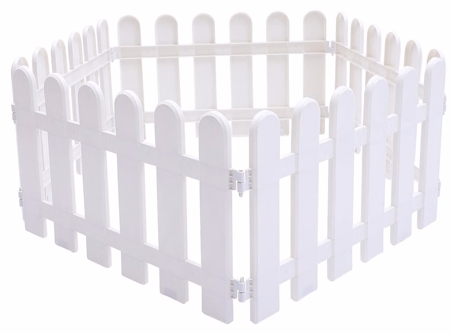 Solidchoice - Set di 5 recinzioni decorative per giardino in plastica