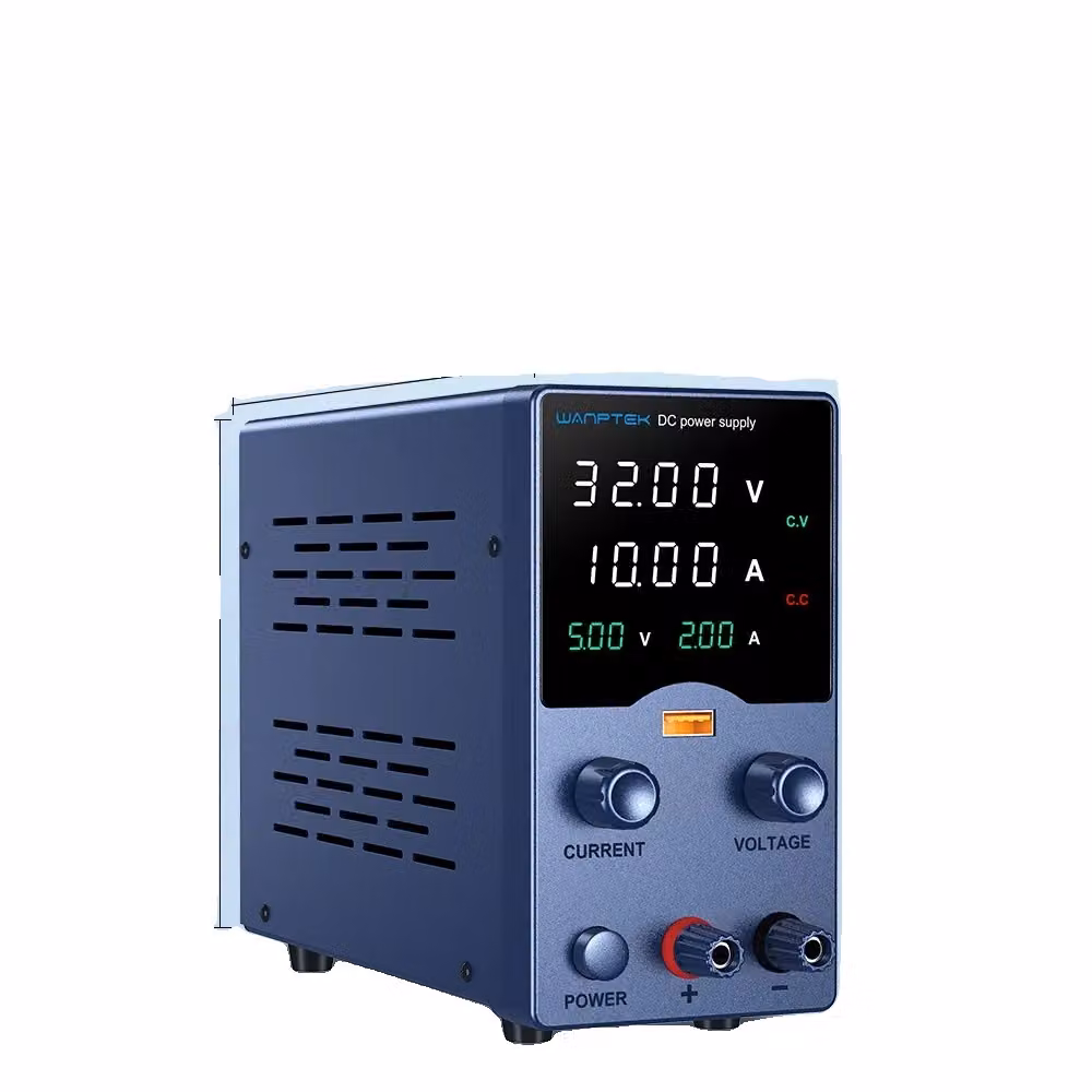Alimentatore Wanptek Labor-DC, con tensione regolabile fino a 62V, opzioni di uscita multiple, modello GA3010L, 32V, 10A