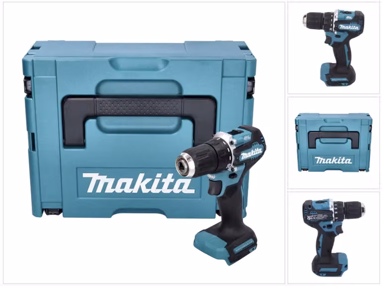 Trapano avvitatore a batteria Makita DDF 487 ZJ 18 V 40 Nm brushless + Makpac - senza batteria, senza caricabatterie