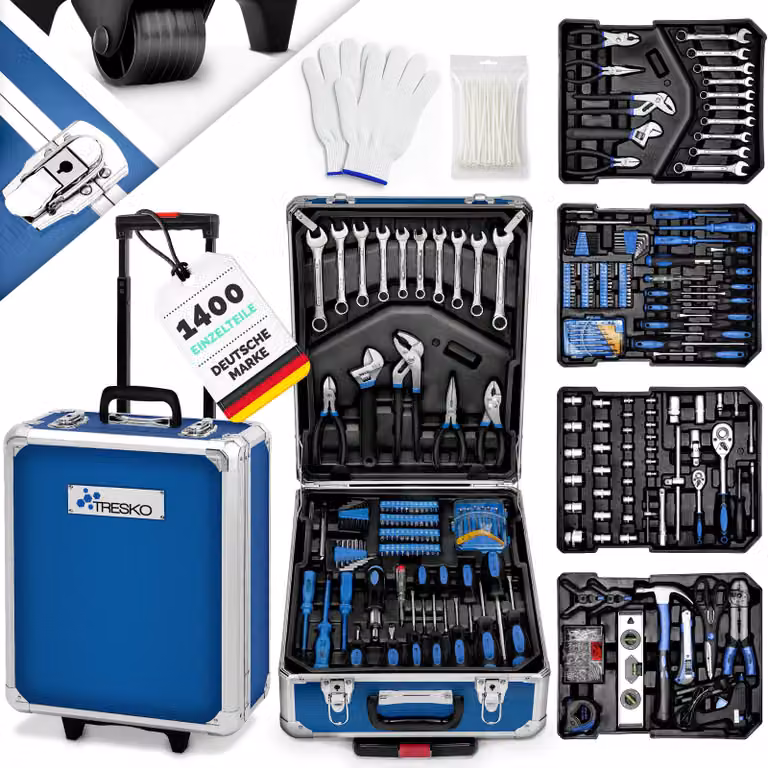 Set di utensili in valigetta WZKF13, 949 pezzi