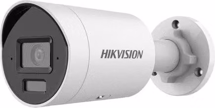 Telecamera Bullet IP Hikvision Smart Hybrid AcuSense 4 MP con lente da 2.8mm e visione notturna fino a 40 mt, colore bianco