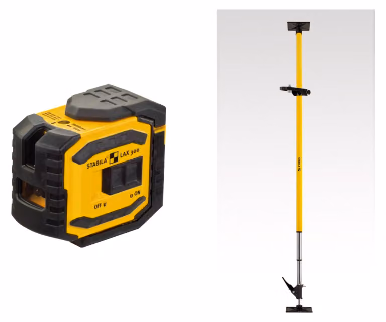 STABILA linea trasversale a piombo laser LAX 300 Set 5 pz.