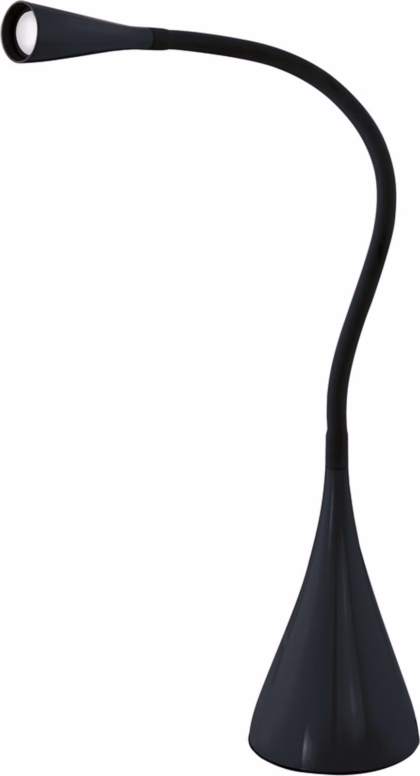Lampada Da Tavolo Moderna Snapora Policarbonato Nero Luce Led Integrato 3W