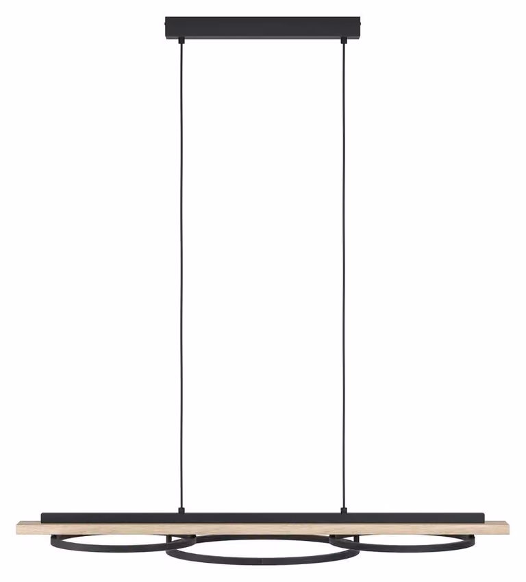 EGLO BOYAL, nero, marrone, acciaio, legno, universale, IP20, II, LED