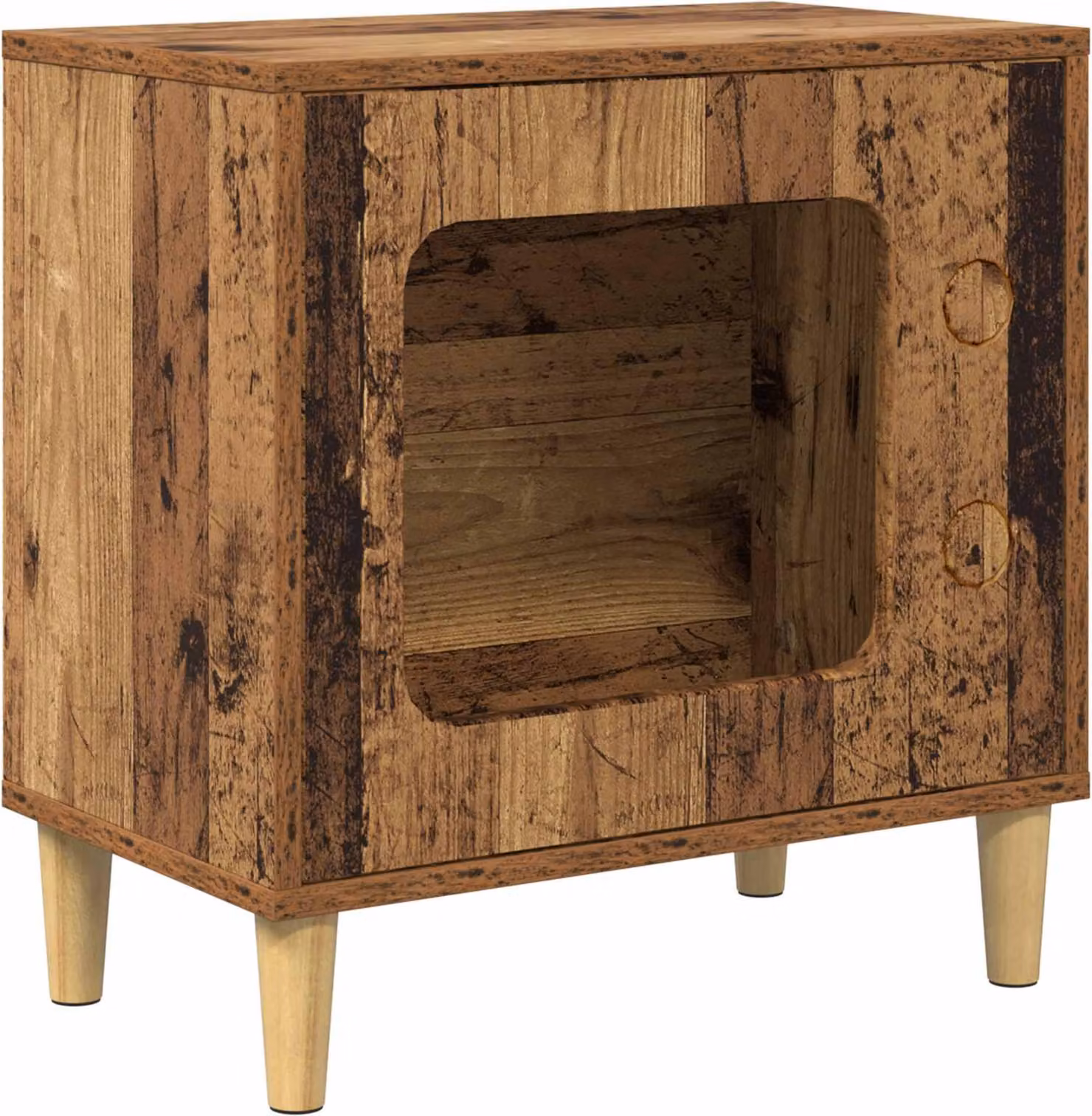 Casa per Gatti Legno vecchio 51 x 30 x 52 cm Legno multistrato