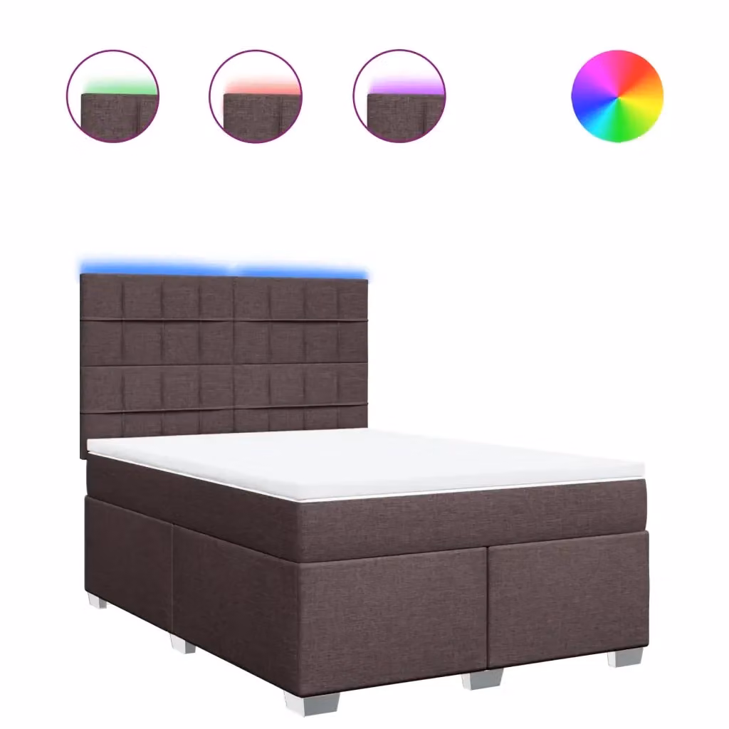Letto Ibrido vidaXL con Materasso e Struttura in Legno di Pino, Colore Marrone e Bianco, L/P: 140 x 200 cm – 2