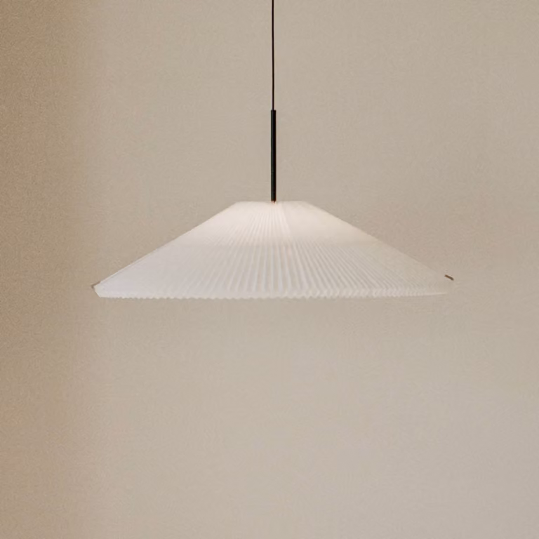 New Works Lampada LED a sospensione Nebra, Ø 70 cm, bianco, personalizzabile dimmerabile, Soggiorno / Sala da pranzo, Alluminio, Design