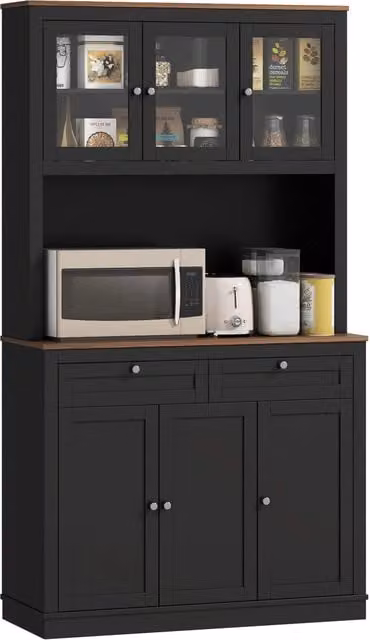 Armadio da cucina ¨C Minimal ¨C 100x40x180 cm, nero