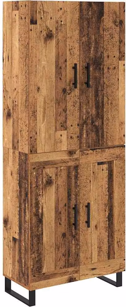 Credenza 2 pcs Legno vecchio 69,5 x 34 x 180 cm
