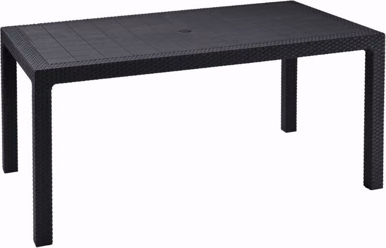 Tavolo da Giardino 160,5x94,5x74,5 cm in Resina Keter Melody Antracite