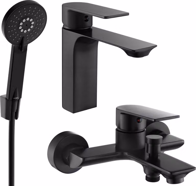 Mexen Alexa R40 set da bagno, nero - 71203R40-70