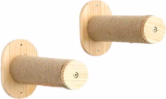 Parete da arrampicata per gatti in legno massello - a 2 montanti - per strutture di arrampicata per gatti