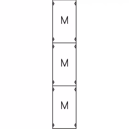 Striebel e John 1M5A Modulo con piastre di montaggio 9RE / BH5, modulo 1FB montato su profilo EDF 2CPX037669R9999
