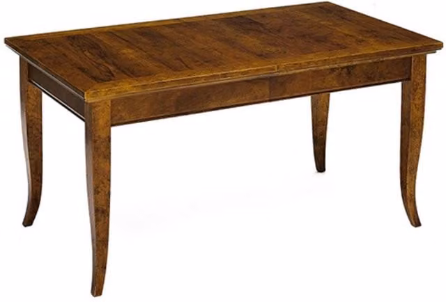 Tavolo allungabile in legno massello di noce Mobili 2G L: 180 cm, P: 90 cm, H: 78 cm