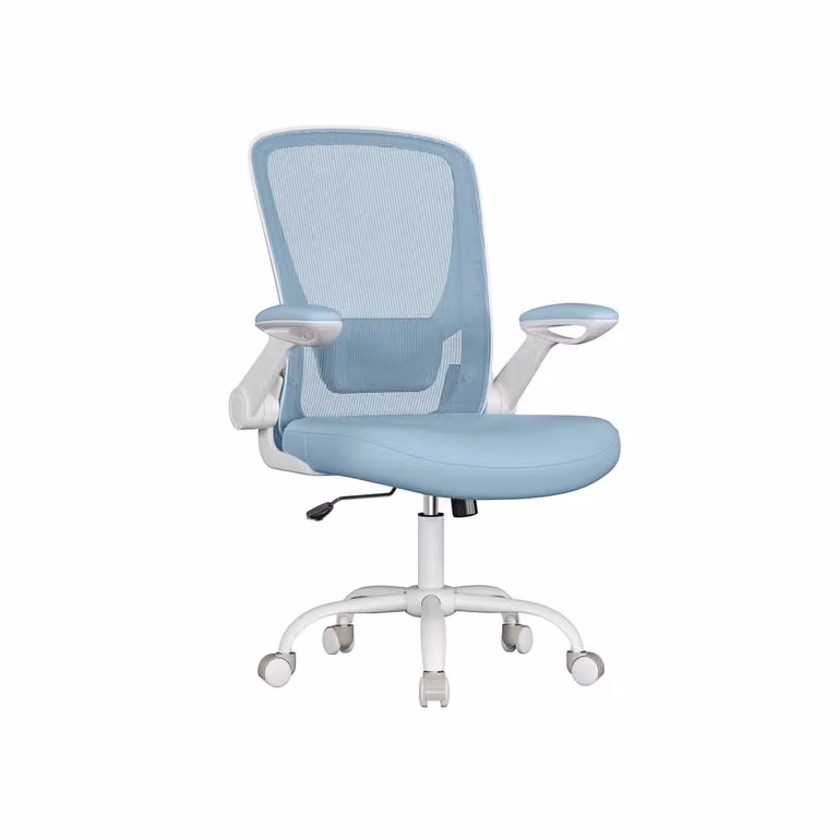 Sedia da Ufficio Girevole, Blu Nebbia