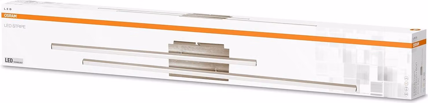 Osram LED Stripe Duo, 3000 K, 1160 lm, IP20, Argento