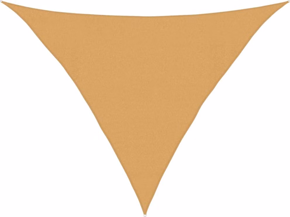 Vela Parasole 160 g/m² Triangolare Sabbia 4x4x5,8 m in HDPE