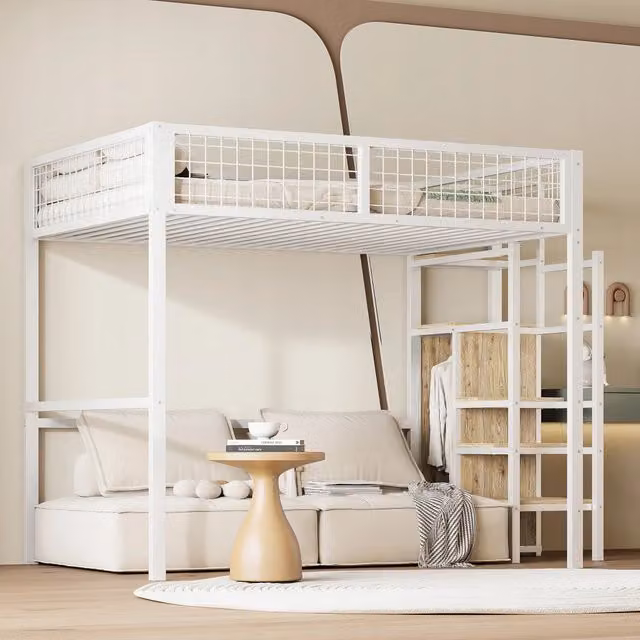 Letto a castello 140x200 in metallo - Xylo - Bianco
