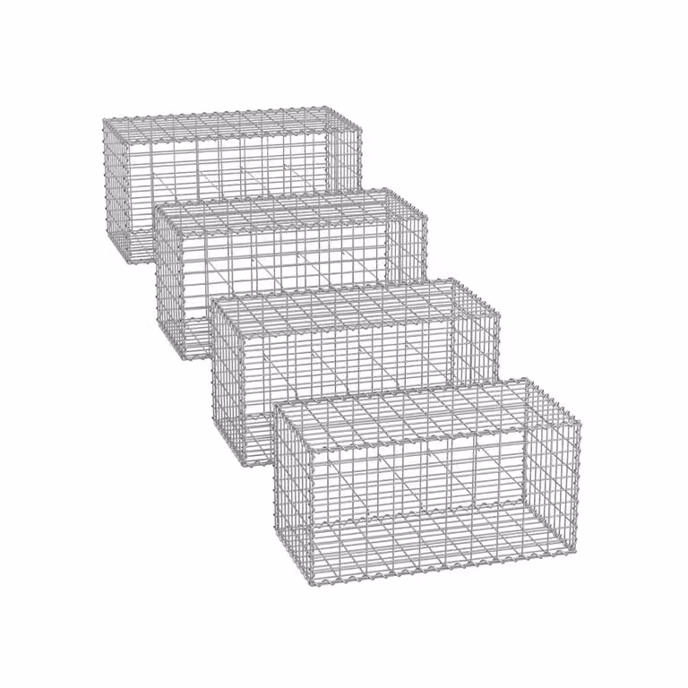 Gabbioni in Metallo Zincato per Decorazioni da Giardino, 4