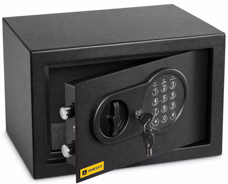 Cassaforte elettronica Kluis - Dimensioni: 20x31x20 cm - Capacità: 10,8 litri - Acciaio legato - Colore: nero