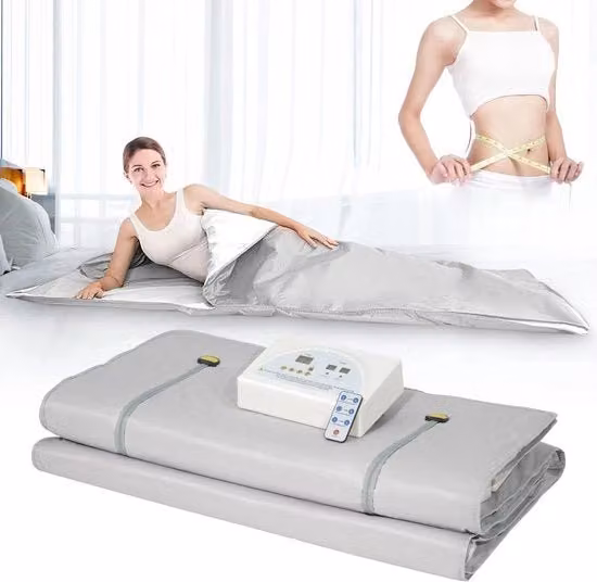 Sauna infrarossa a fascia InLoveArts con chiusura a cerniera e telecomando, 650 W, Grigio