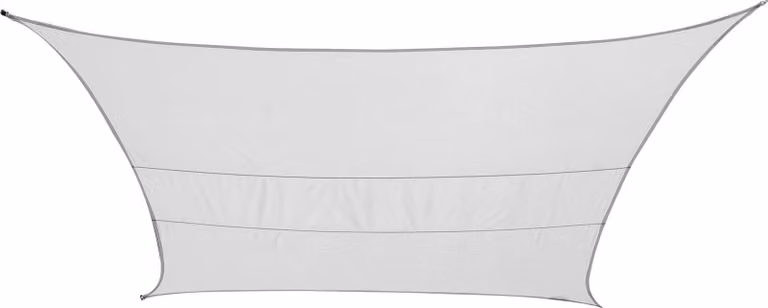 Tenda Vela Ombreggiante Quadrata 5x5m in Poliestere Bauer Bianco