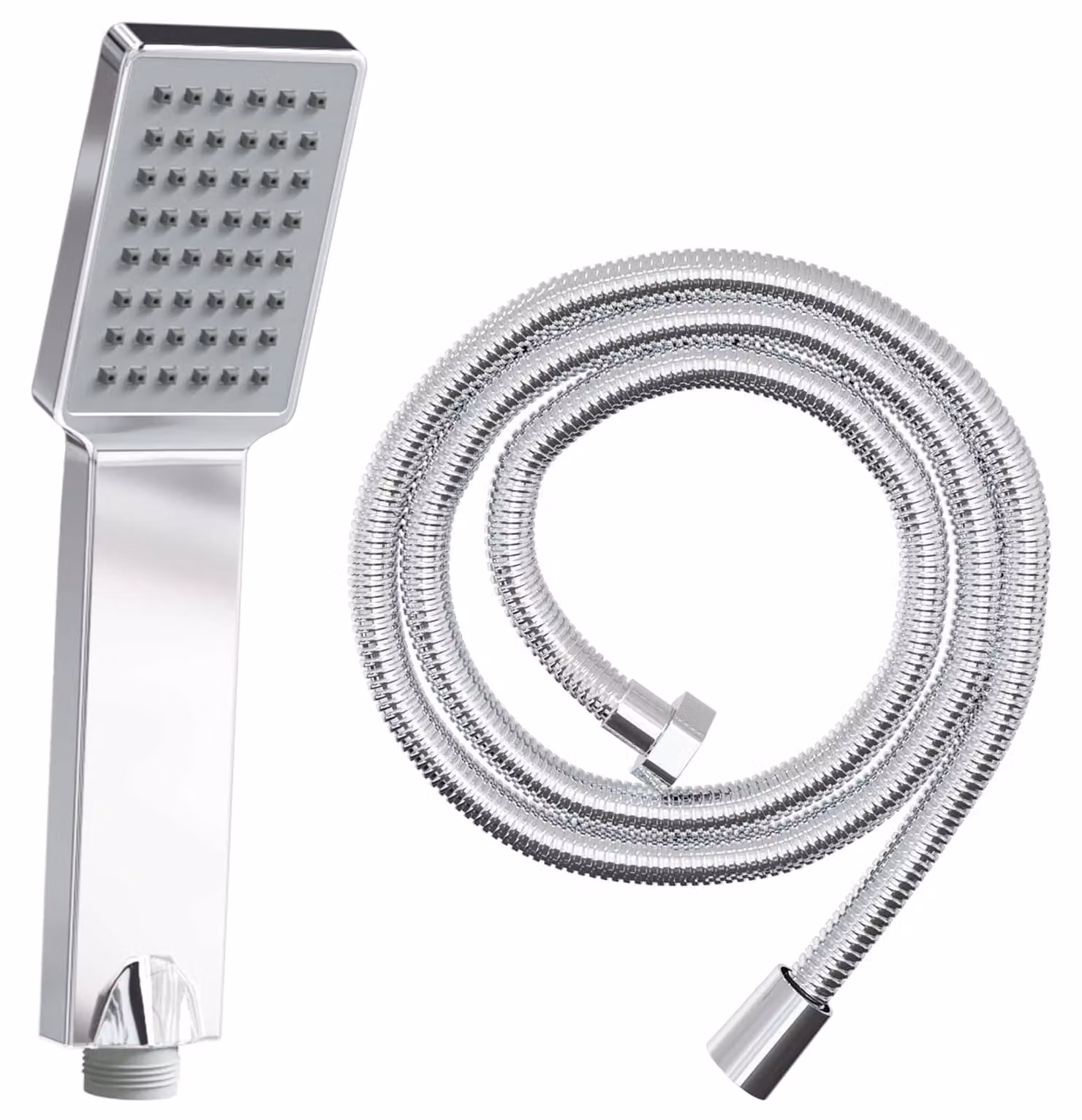 Set di doccia con soffione Cromato 150 cm Acciaio Inox