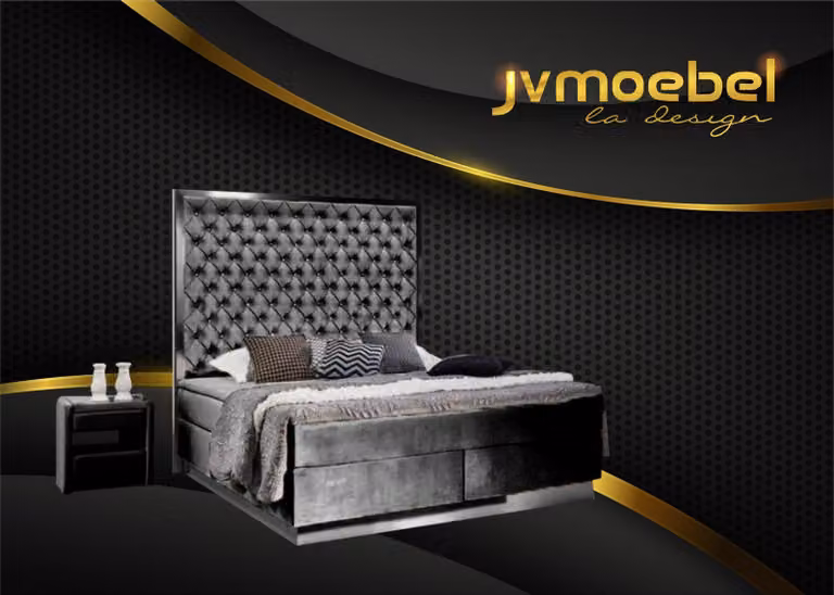 Boxspringbett Stoff Möbel Betten Bett Textil Schlafzimmer Design Chesterfield