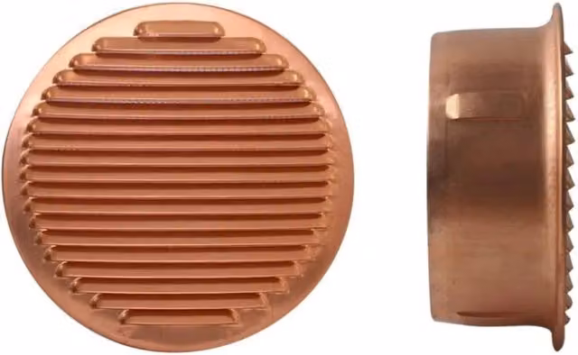 Rosone geometrico modello Rosa dei Venti Coxe By Edilidrico in metallo color bronzo, diametro: 12 cm