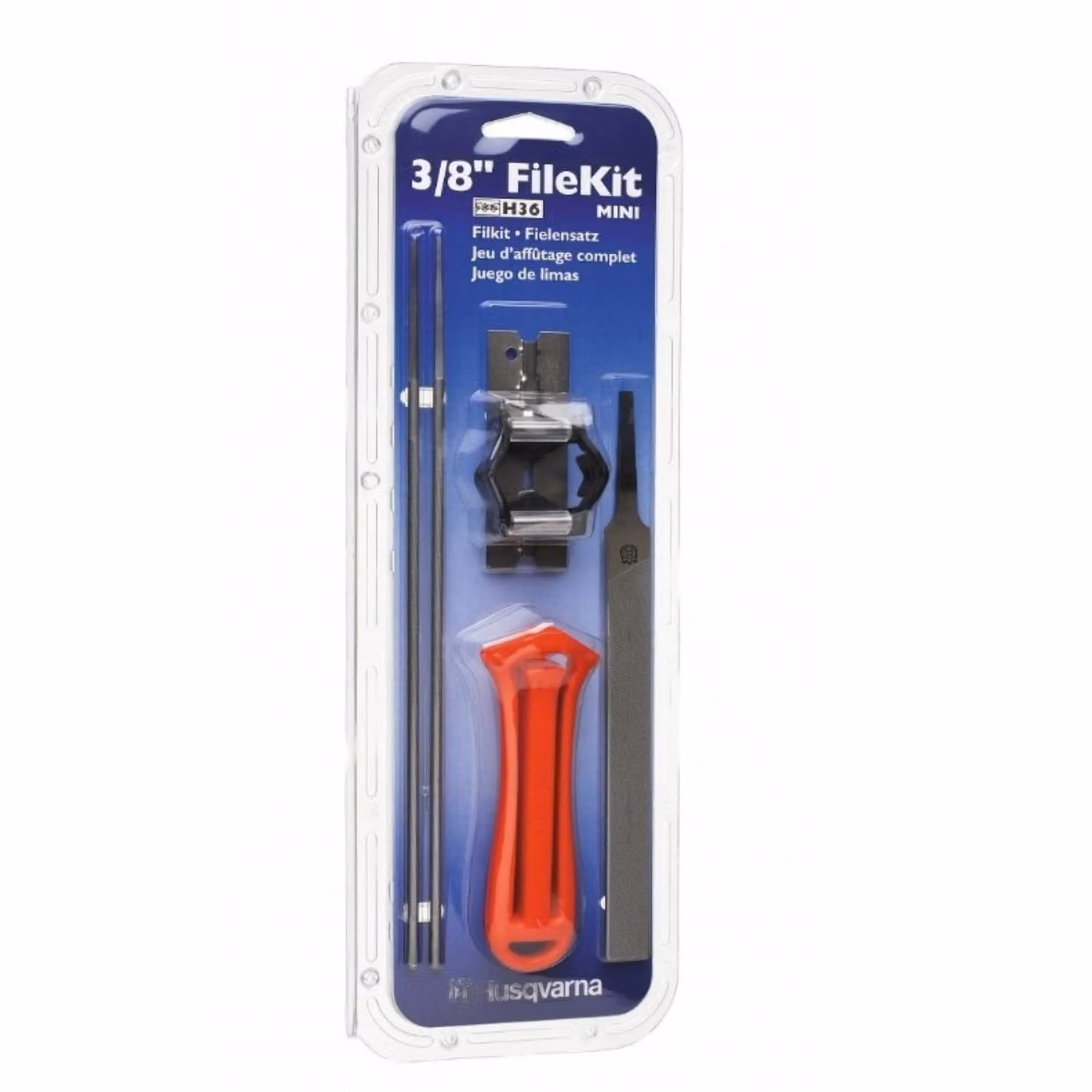 Husqvarna H35 e H36 Set di lime mini da 3/8" e 4,0 mm per motoseghe, affila catena